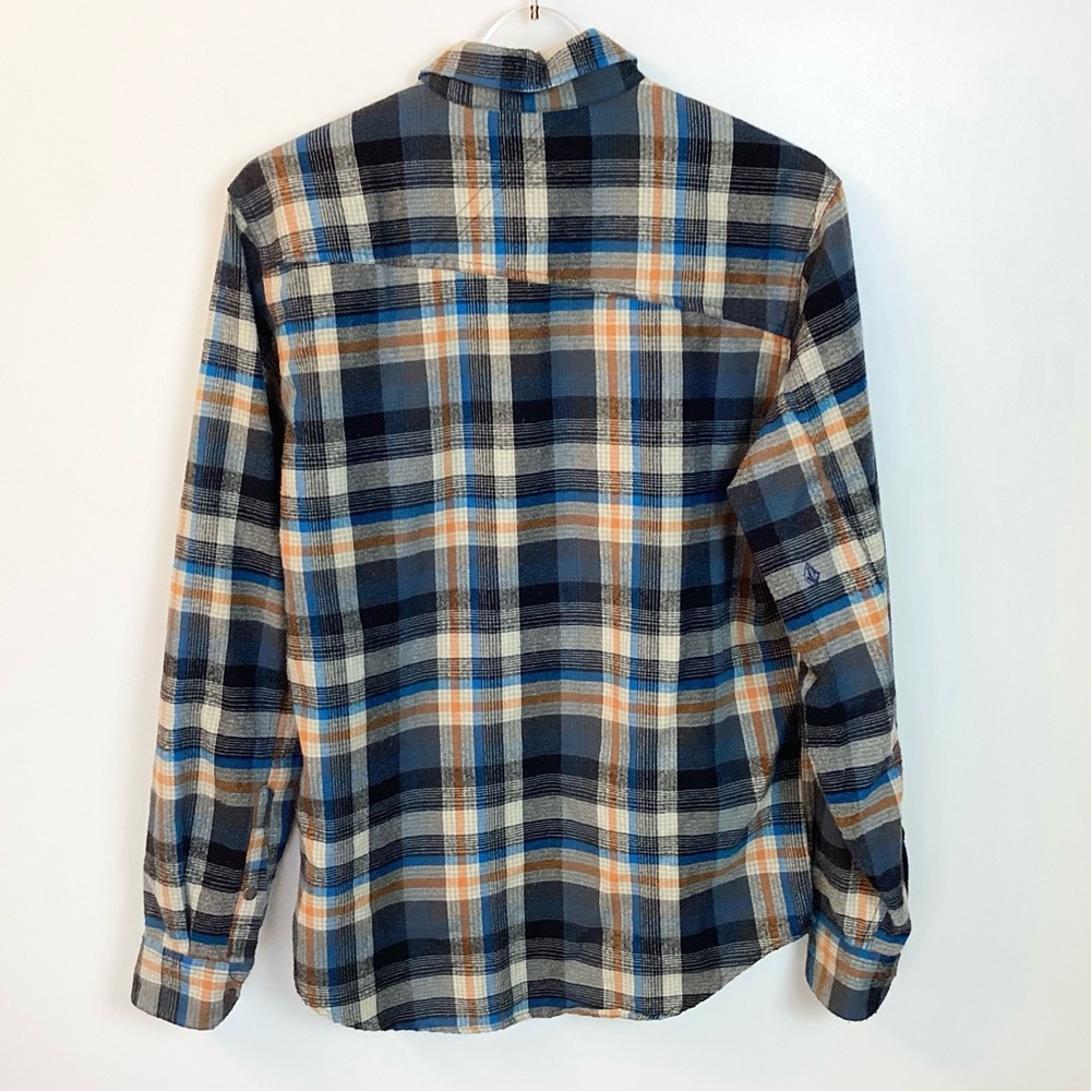 Volcom Fader Plaid Long Sleeve Snap Front Plaid F… - image 6